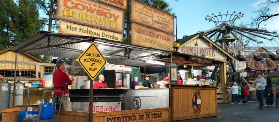 Texas Skillet booth serving guests at an event