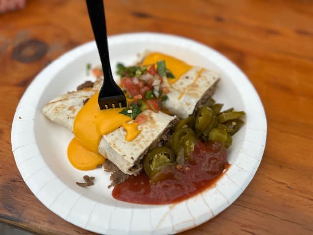 Vaquero burrito from the Texas Skillet