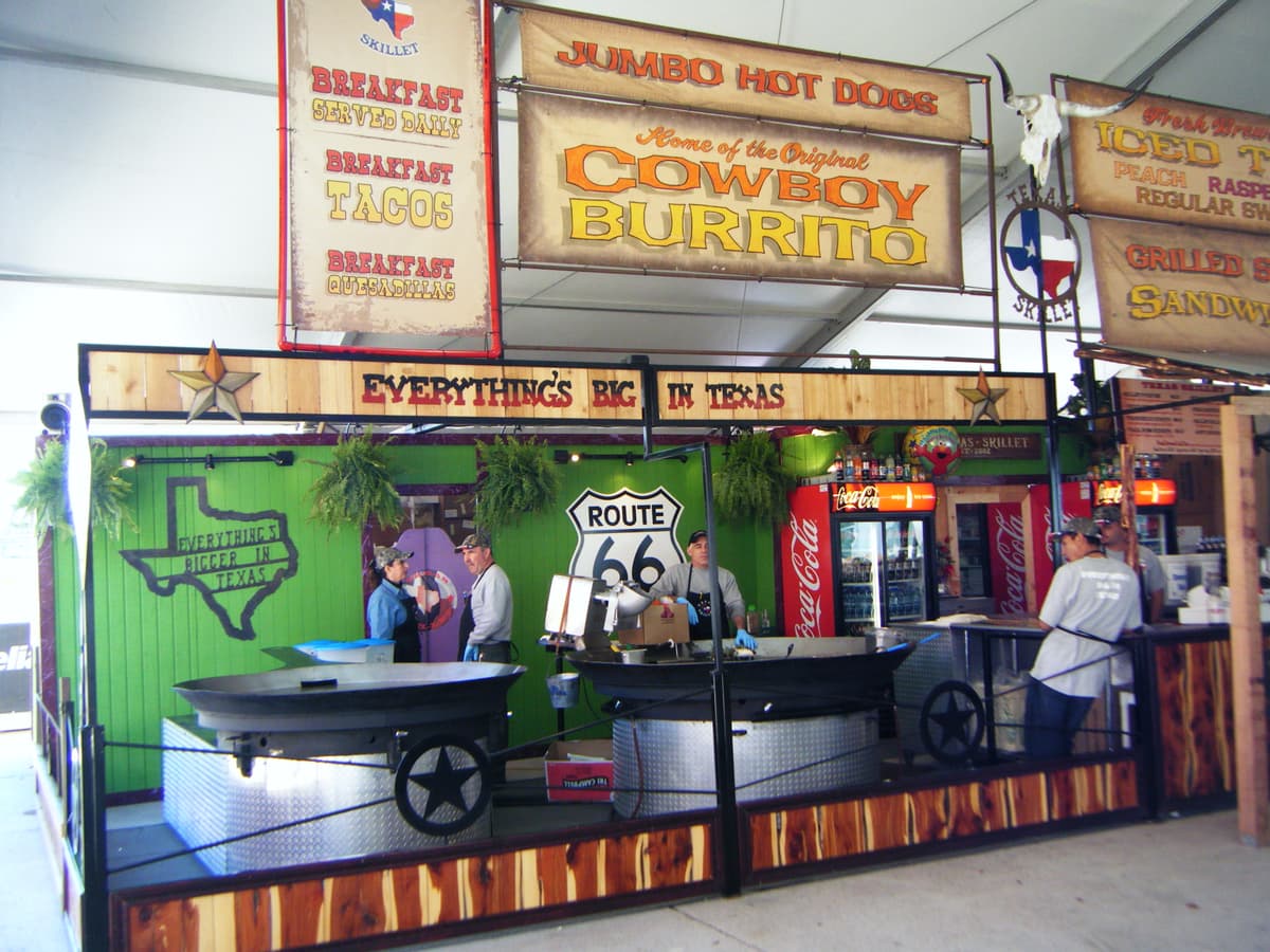 Texas Skillet booth at a large event