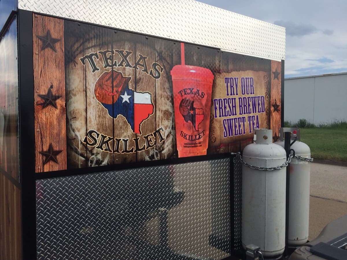 Texas Skillet mobile event setup